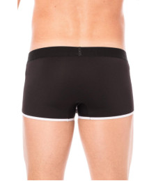 Mini-Pants noir échancré avec zip - LM2003-68BLK